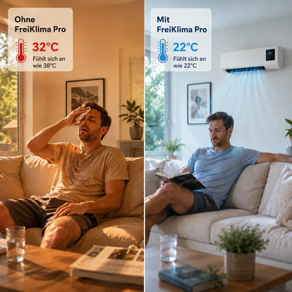 FreiKlima Pro – Portable Klimaanlage & Heizung ohne Installation | 2-in-1 Klimatisierung | Bis 51 m²